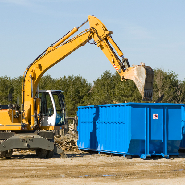 how does a residential dumpster rental service work in Eckford